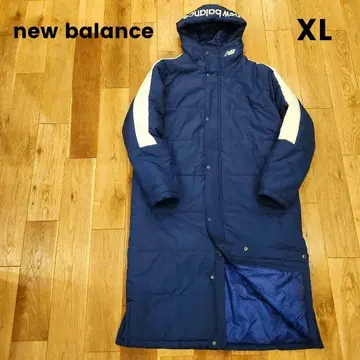 컨디션 최상 NB 뉴발란스 충전솜 벤치 코트 XL W 지퍼 로고