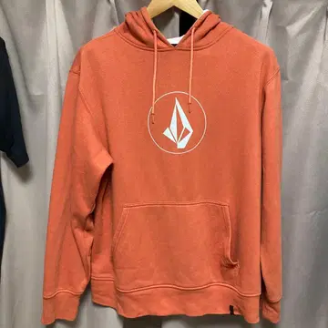 Volcom 오렌지 후드 부착 후드티