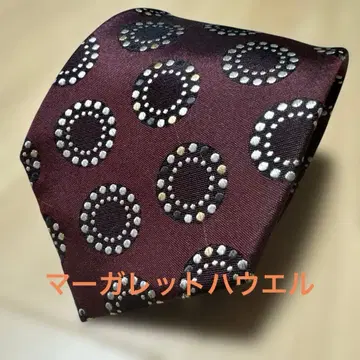 [ 새상품급 ] MHL. 마가렛호웰 넥타이 올 패턴 보르도