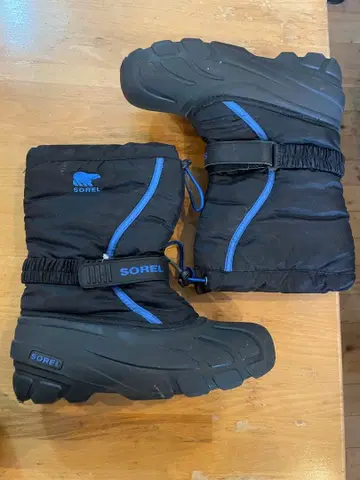 SOREL 스노우 부츠 블랙/블루 US 5.5 25cm