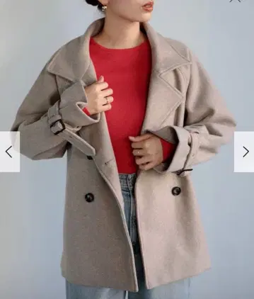 Sonny Label 멜톤 저지 스탠드 카라 트렌치 코트