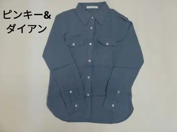 PINKY & DIANNE 블루 긴팔 셔츠 38호