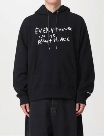 sacai 그래픽 프린트 후드티 맨투맨 후드티