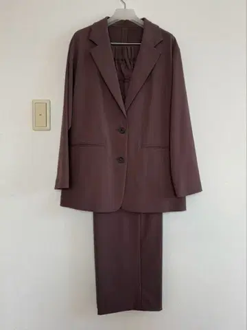 GLOBAL WORK 브라운 팬츠 셋업