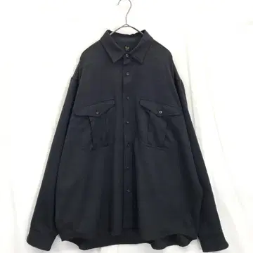 Ryu / 류 : 긴팔 워크 셔츠 4 그레이 일본제 포켓