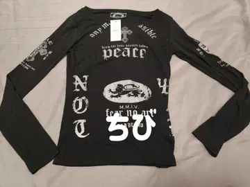 Badblood 블랙 긴팔 T셔츠 프린트 디자인