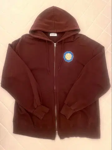 SPINNS 브라운 지퍼 후드티