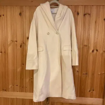 [ 거의 미사용 ] SLOBE 후드 부착 울 코트