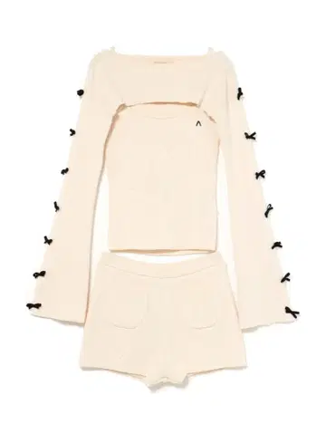 Cindy ribbon knit set up andmary