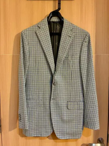 EIDOS 체크 무늬 테일러드 자켓