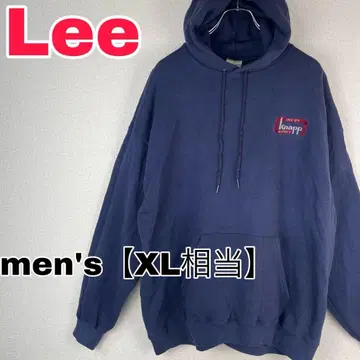 Z391 [ Lee ] 후드 맨투맨 [ 남성용 XL 상당 ] 네이비