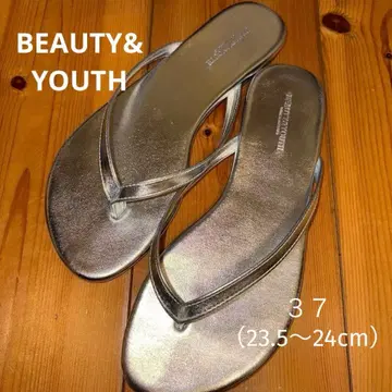 BEAUTY&YOUTH 실버 플립플랍 37