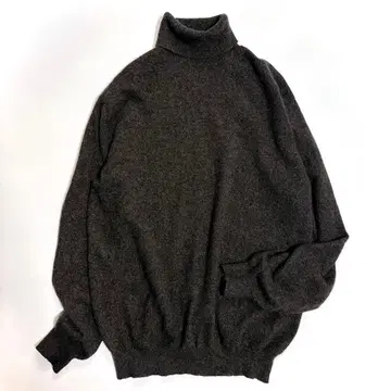 새상품급 UNIQLO 유니클로 캐시미어 100% 터틀넥 그레이 XL