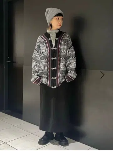 JEANASIS 티롤리안 가디건 퍼플