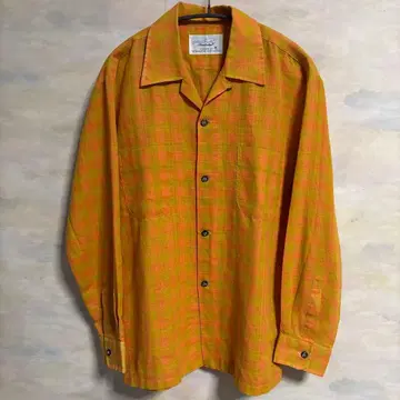 60s GoldenNeedleManhattan 오픈 카라 셔츠 오픈 카라