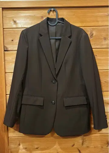 UNIQLO 브라운 테일러드 자켓 S