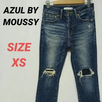 AZUL BY MOUSSY 마우지 데미지 진 스키니 XS