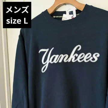 새상품 남성용 양키스 맨투맨 L 네이비
