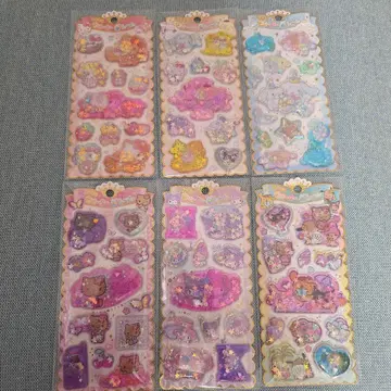 워터 인 씰 산리오 워터씰 키티 마이멜로디 반짝반짝