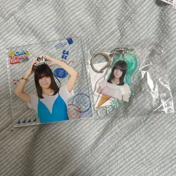 사카미치 시리즈 아이돌 사진과 키링 세트