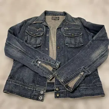 미사용 새상품 데님 자켓 Lee 무지 심플 데님 M 사이즈