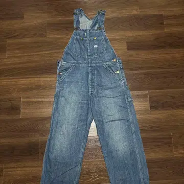 리 데님 오버롤