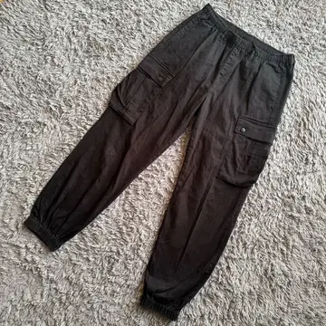 BROWNY 카고 팬츠 조거 팬츠 블랙 L 사이즈 캐주얼