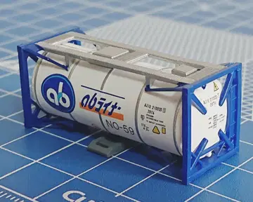 N 게이지 아지노모토 물류 20ft 탱크 컨테이너 1개