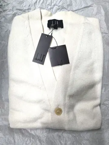 dunhill 캐시미어 100% 화이트 베스트 S 사이즈