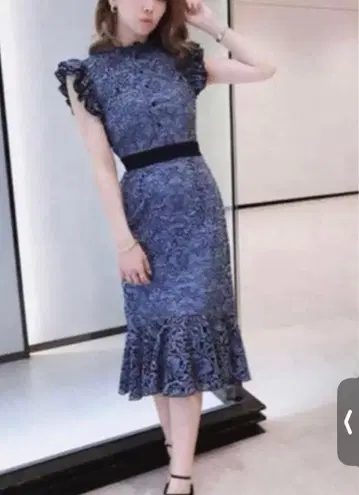 eimy 이스 토리 네이비 머메이드 원피스 M