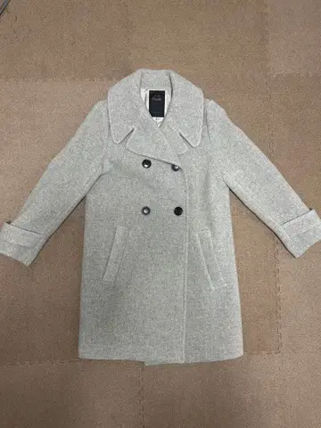 Noble 노블 울 혼방 코트 라이트 그레이 size 36