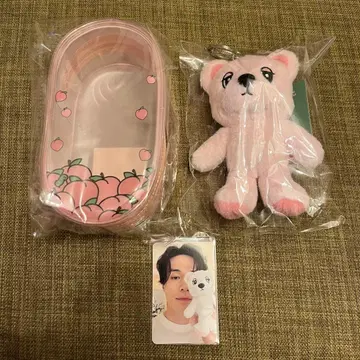 [ 트레이딩 카드 포함 ] 핑크 우쿠돈 & 클리어 파우치