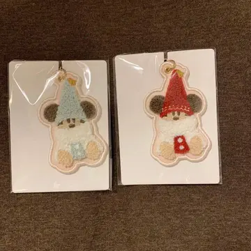 릴린린 키체인 세트 2종 빨간색 스카이블루