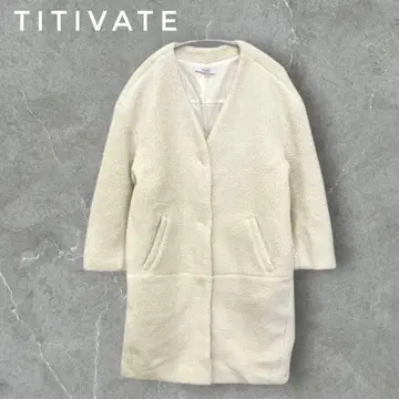미사용 titivate 보아 코트 보아 자켓 M