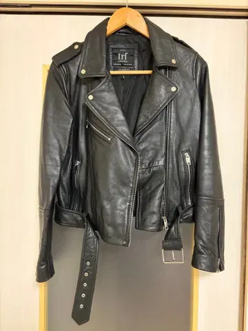 ZARA trf collection 가죽 더블 라이더 자켓