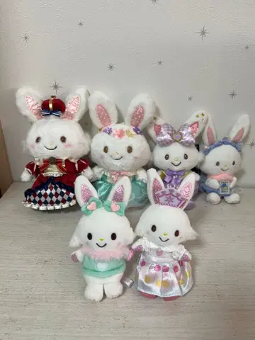 위시미멜 산리오 퓨로랜드 봉제 인형 6세트