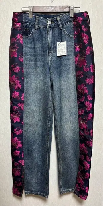 새상품 &ellecy 앤 엘르 리메이크 데님 팬츠