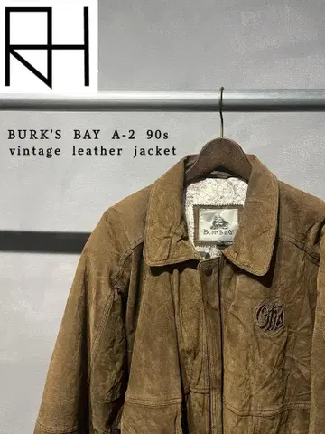 [ 구제 의류 ] BURK'S BAY 90s A-2 스웨이드 가죽 자켓