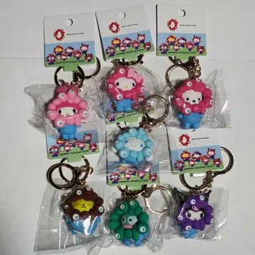 산리오 미야쿠미야쿠 변신 입체 마스코트 파스텔 컬러 키링 전종