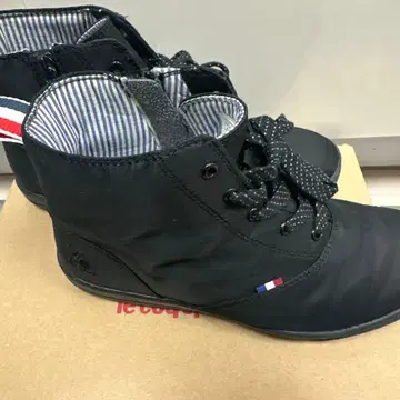 르꼬끄 스포르티브 블랙 레인 슈즈 24cm