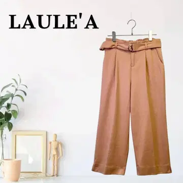 zG364 [ M ] LAULE'A 와이드 팬츠 하이웨스트 릴랙스핏