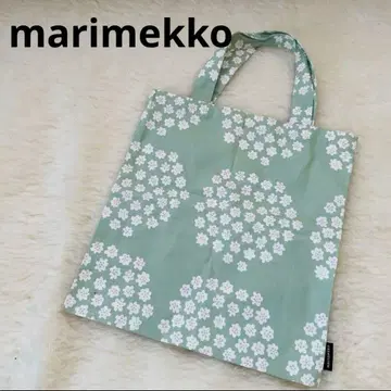마리메꼬 marimekko 푸케티 토트백 그린 정품 꽃무늬