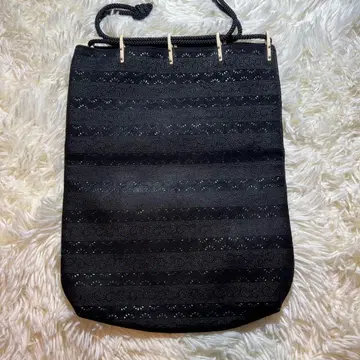 블랙 스트라이프 기모노 가방 히다 타카야마 인덴 전통 공예