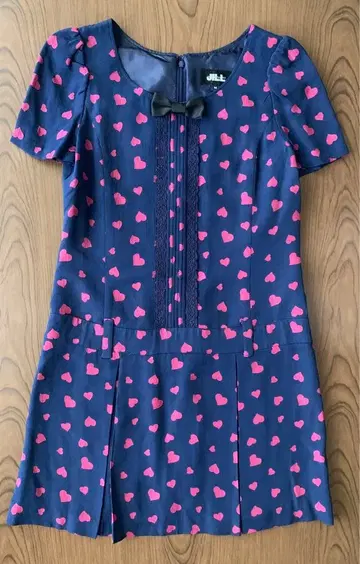 JILLSTUART 반팔 하트 자카드 원피스