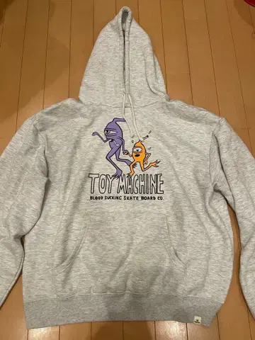 TOY MACHINE 후드티 그레이