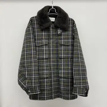 GU beautiful people 체크 보아 블루종 사이즈 L