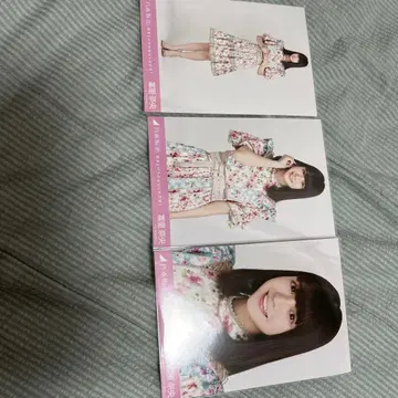 사카미치 시리즈 사진 3장 세트 플라워 프린트