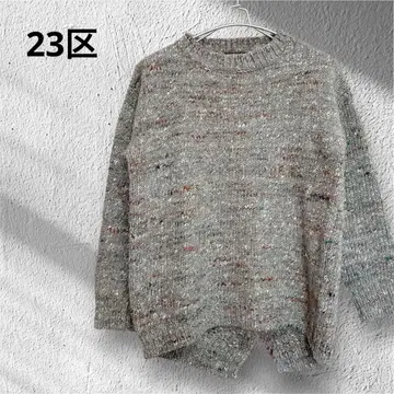 23구 알파카 실크 울 니트 크루넥 온워드 카시야마 38 M