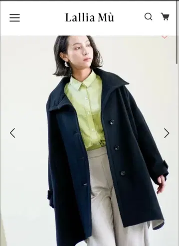 Lallia M 스탠드 카라 플레어 코트