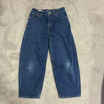LEVI'S 다크 블루 와이드 레그 데님